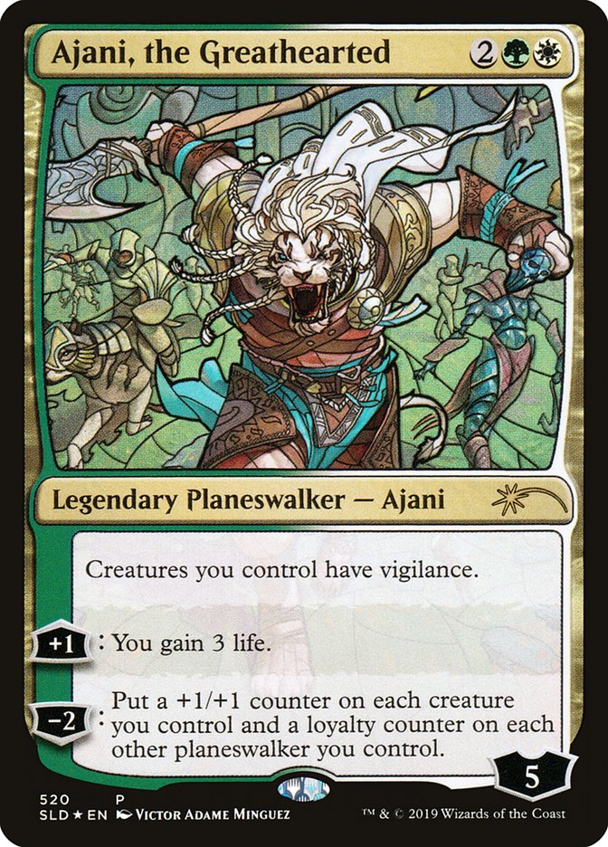 Ajani, the Greathearted (Secret Lair) [Secret Lair Drop Promos] (PSLD 520)