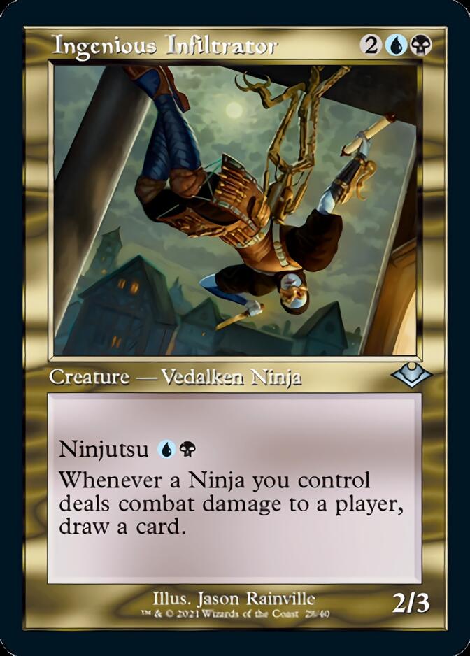 Ingenious Infiltrator (Retro Etched Foil) [Modern Horizons 2] (H1R 28)