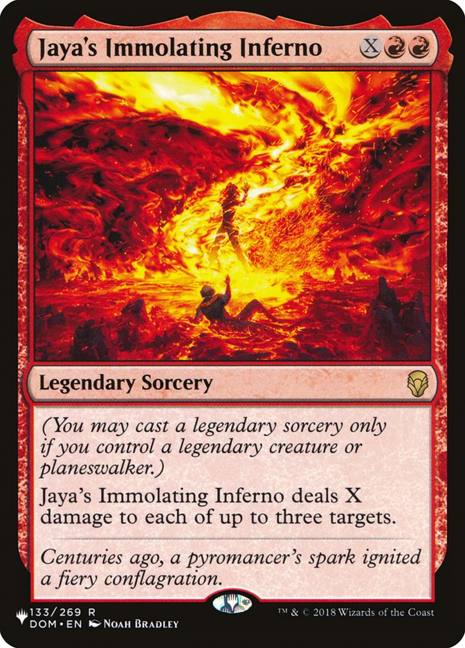 Jaya's Immolating Inferno [The List] (LDOM 133)