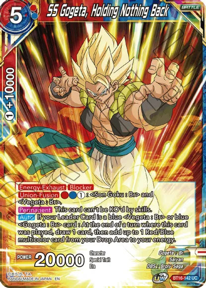 SS Gogeta, Holding Nothing Back [BT16-142]