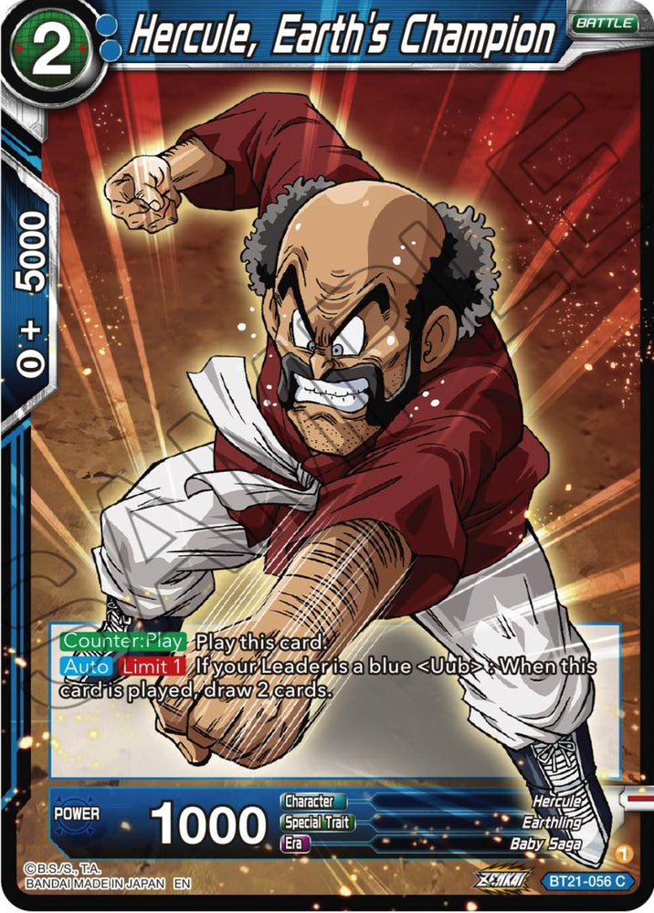 Hercule, Earth's Champion (BT21-056) [ZENKAI Series: Set 04]