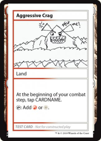 Aggressive Crag (2021 Edition) [Mystery Booster Playtest Cards] (CMB1 112)