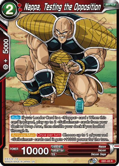 Nappa, Testing the Opposition [EB1-05]