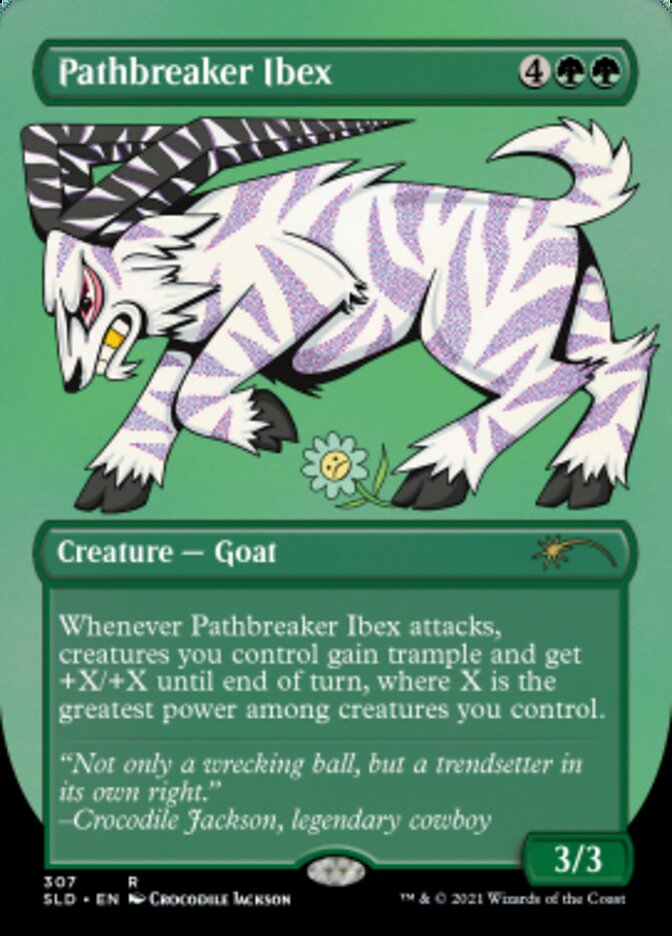 Pathbreaker Ibex (Borderless) (Foil Etched) [Secret Lair Drop Series] (SLD 307)