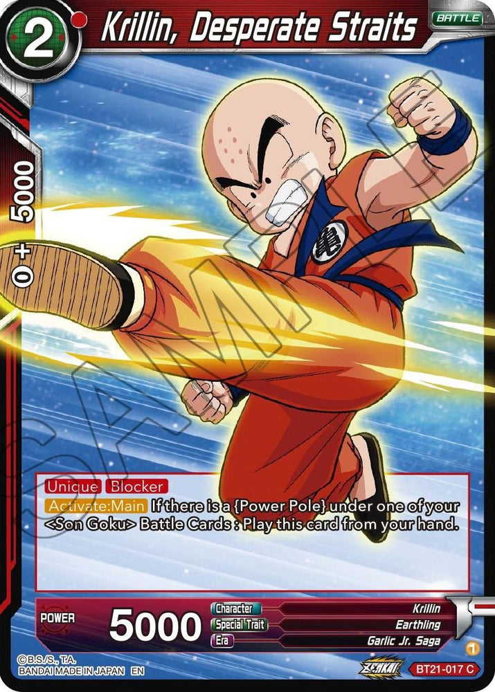 Krillin, Desperate Straits (BT21-017) [ZENKAI Series: Set 04]