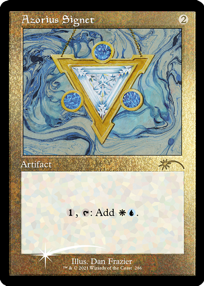 Azorius Signet (Retro) (Etched Foil) [Secret Lair Drop Series] (SLD 286)