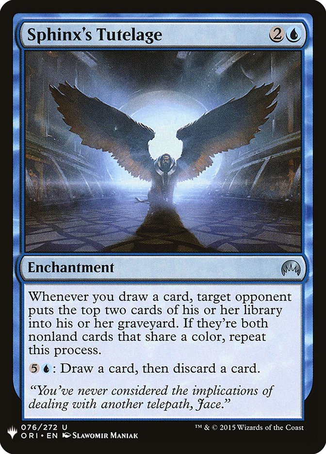 Sphinx's Tutelage [Mystery Booster] (MB1 502)