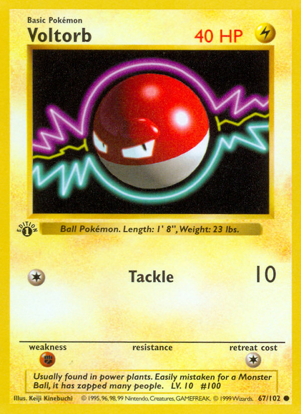 Voltorb (67/102) [Base Set 1st Edition]