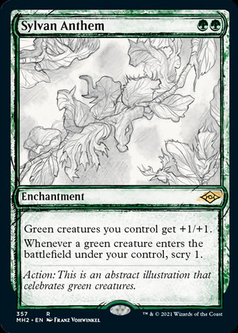Sylvan Anthem (Sketch) [Modern Horizons 2] (MH2 357)