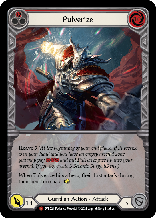 Pulverize [EVR021] 1st Edition Extended Art Rainbow Foil