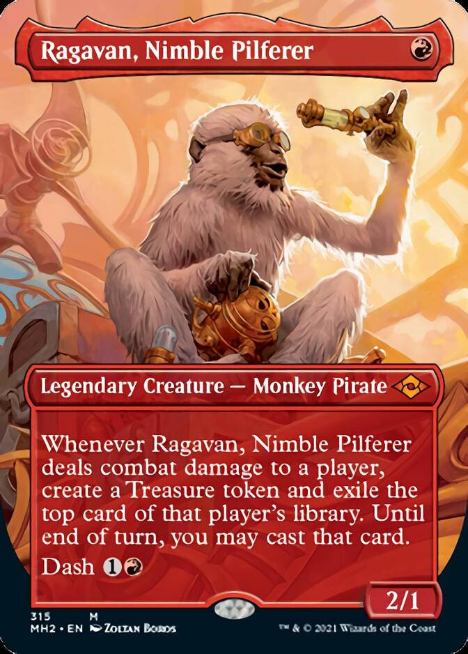 Ragavan, Nimble Pilferer (Borderless) [Modern Horizons 2] (MH2 315)