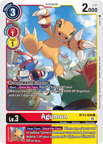 Agumon [BT13-008] [Versus Royal Knight Booster]