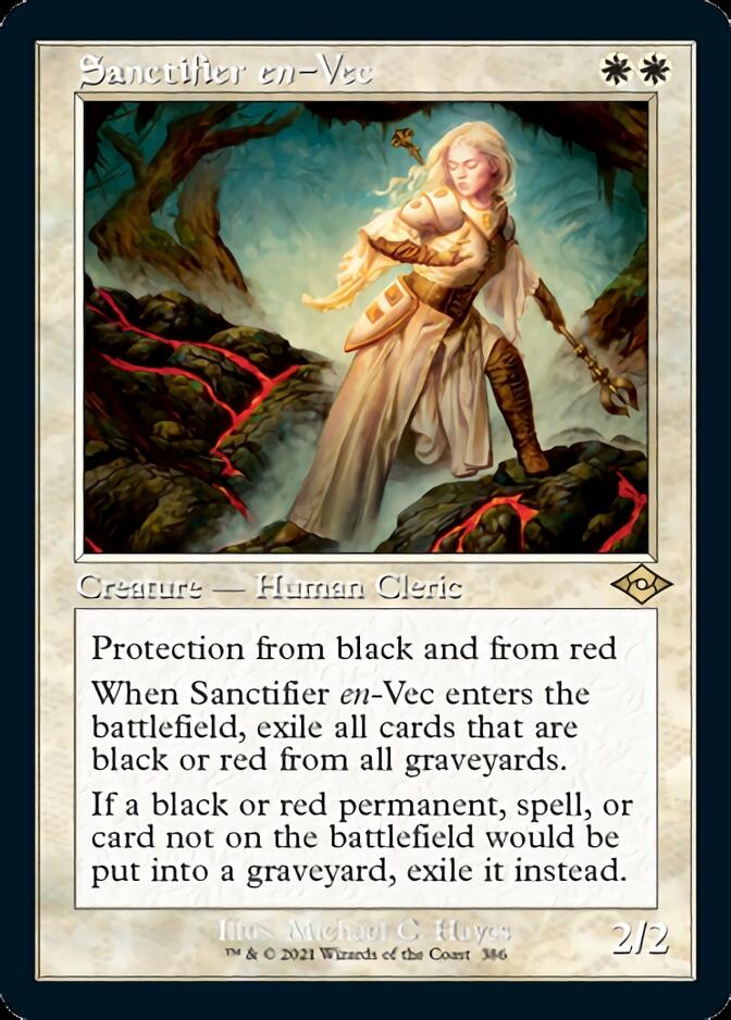Sanctifier en-Vec (Retro Etched Foil) [Modern Horizons 2] (MH2 386)