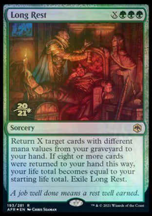 Long Rest [Dungeons & Dragons: Adventures in the Forgotten Realms Prerelease Promos] (PAFR 193)