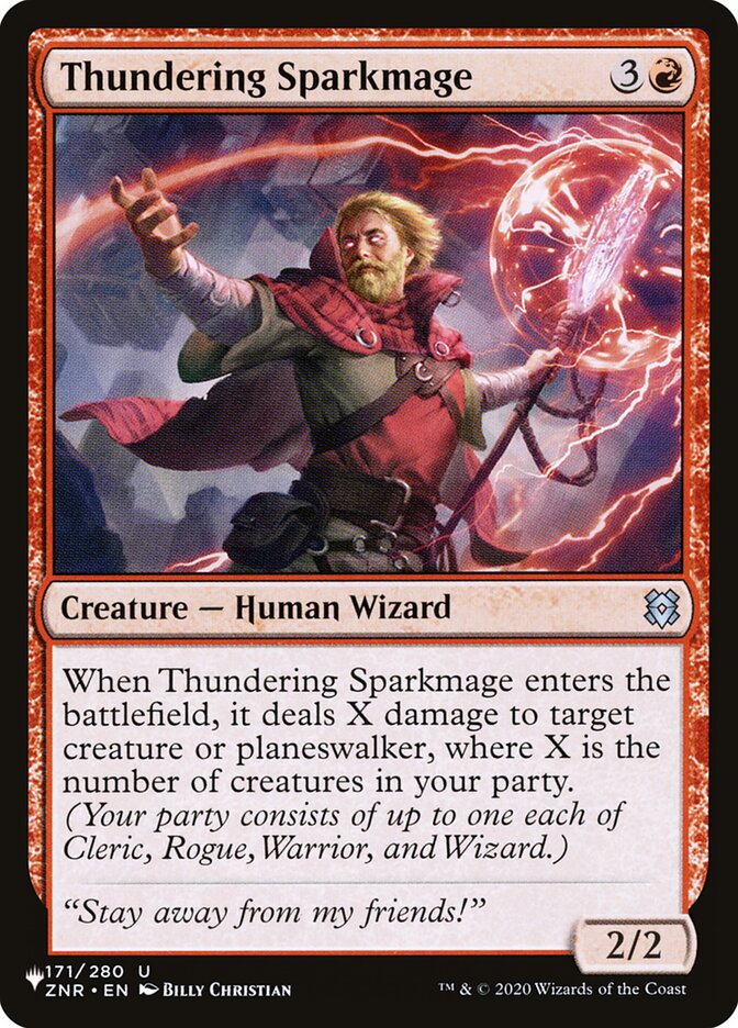 Thundering Sparkmage [The List] (LZNR 171)