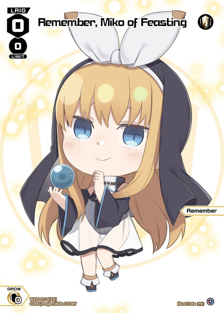 Remember, Miko of Feasting (September 2023) [Promo Cards]