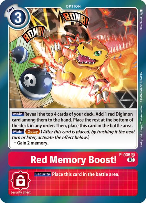 Red Memory Boost! [P-035] (Digimon Adventure Box 2) [Promotional Cards]