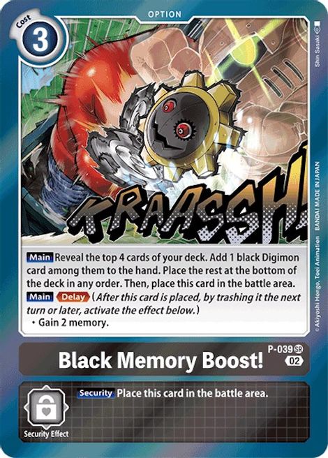 Black Memory Boost! [P-039] (Digimon Adventure Box 2) [Promotional Cards]