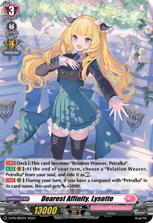 Dearest Affinity, Lysette (Foil) (D-PR/285) [D Promo Cards]