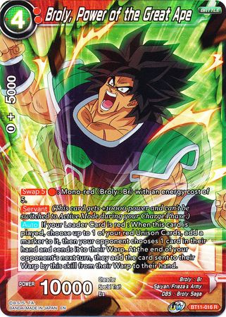 Broly, Power of the Great Ape [BT11-016]
