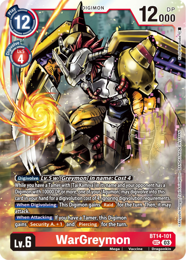 WarGreymon [BT14-101] [Blast Ace Booster]