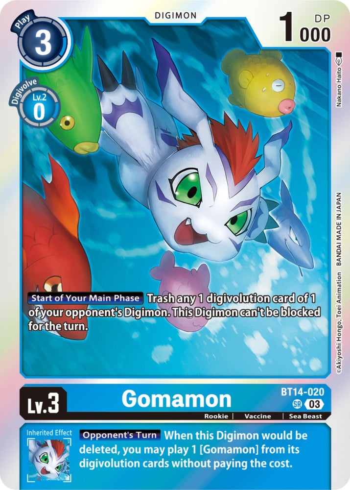 Gomamon [BT14-020] [Blast Ace Booster]