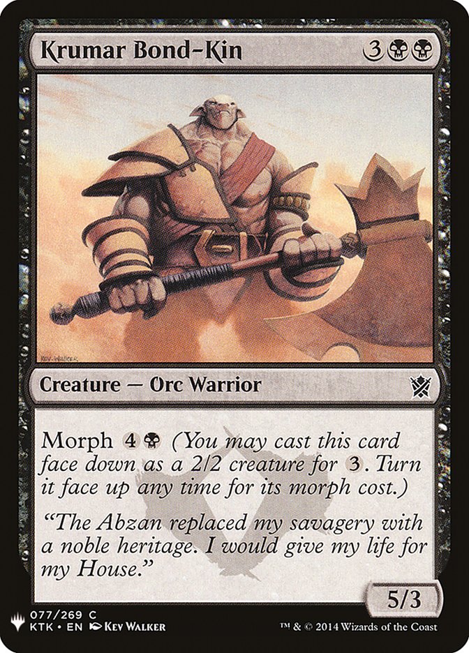 Krumar Bond-Kin [Mystery Booster] (MB1 697)
