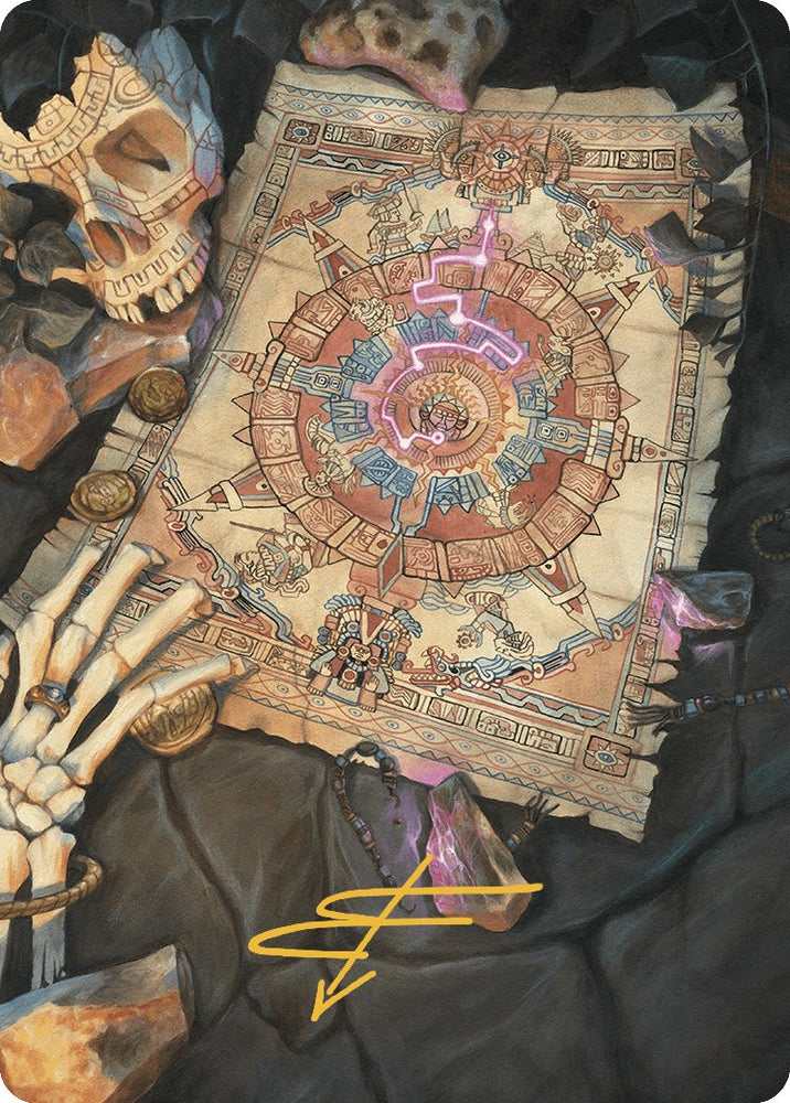 Map Token Art Card (Gold-Stamped Signature) [The Lost Caverns of Ixalan Art Series Tokens]
