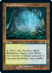 Misty Rainforest (Retro Etched Foil) [Modern Horizons 2] (MH2 438)