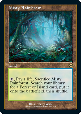 Misty Rainforest (Retro Etched Foil) [Modern Horizons 2] (MH2 438)