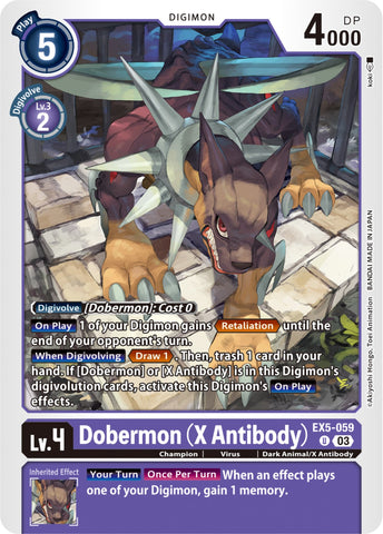 Dobermon [EX5-059] (X Antibody) [Animal Colosseum]