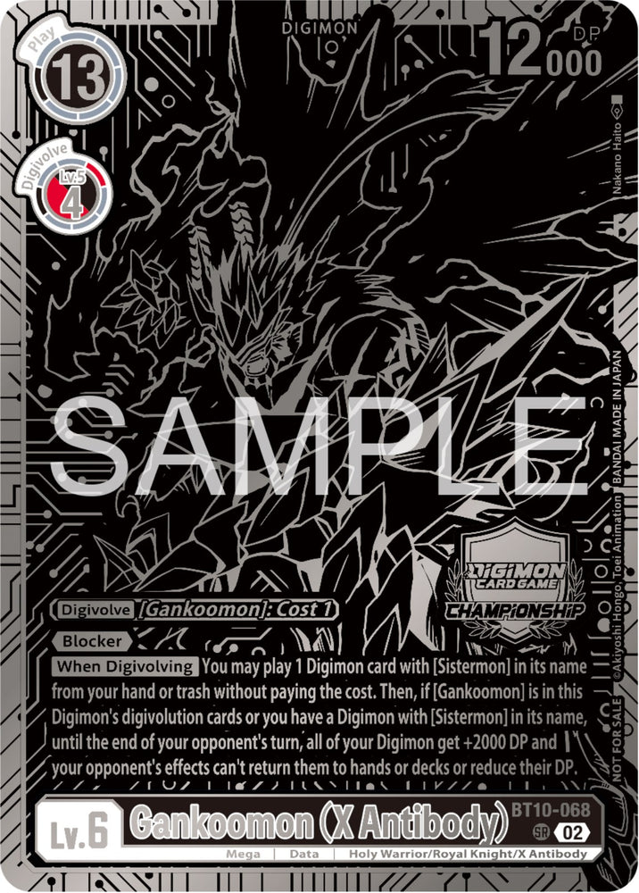 Gankoomon [BT10-068] (X Antibody) (2023 Championship Finals 2nd Place) [Xros Encounter Promos]