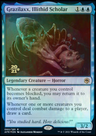 Grazilaxx, Illithid Scholar [Dungeons & Dragons: Adventures in the Forgotten Realms Prerelease Promos] (PAFR 60)