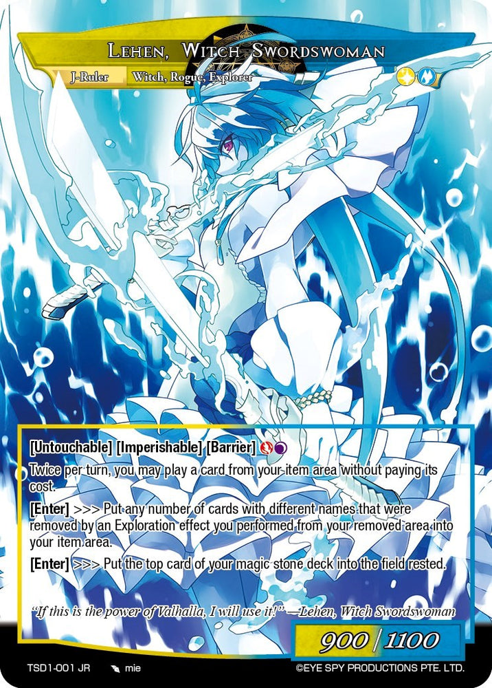 Lehen, Legendary Explorer // Lehen, Witch Swordswoman (TSD1-001 JR) [Trinity Cluster Starter Decks]
