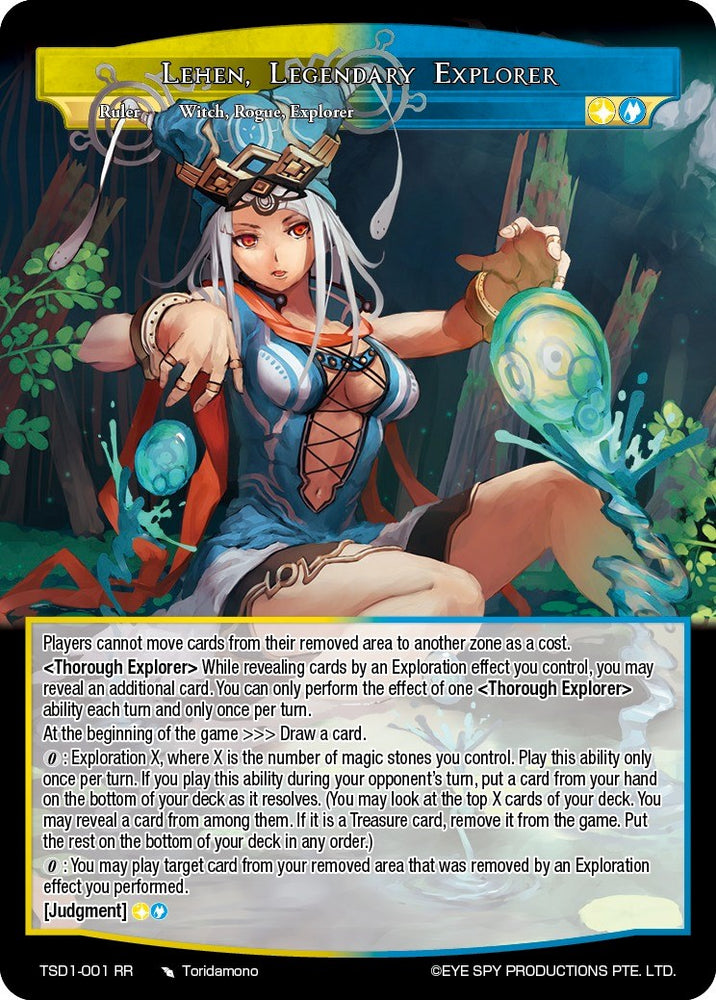 Lehen, Legendary Explorer // Lehen, Witch Swordswoman (TSD1-001 JR) [Trinity Cluster Starter Decks]