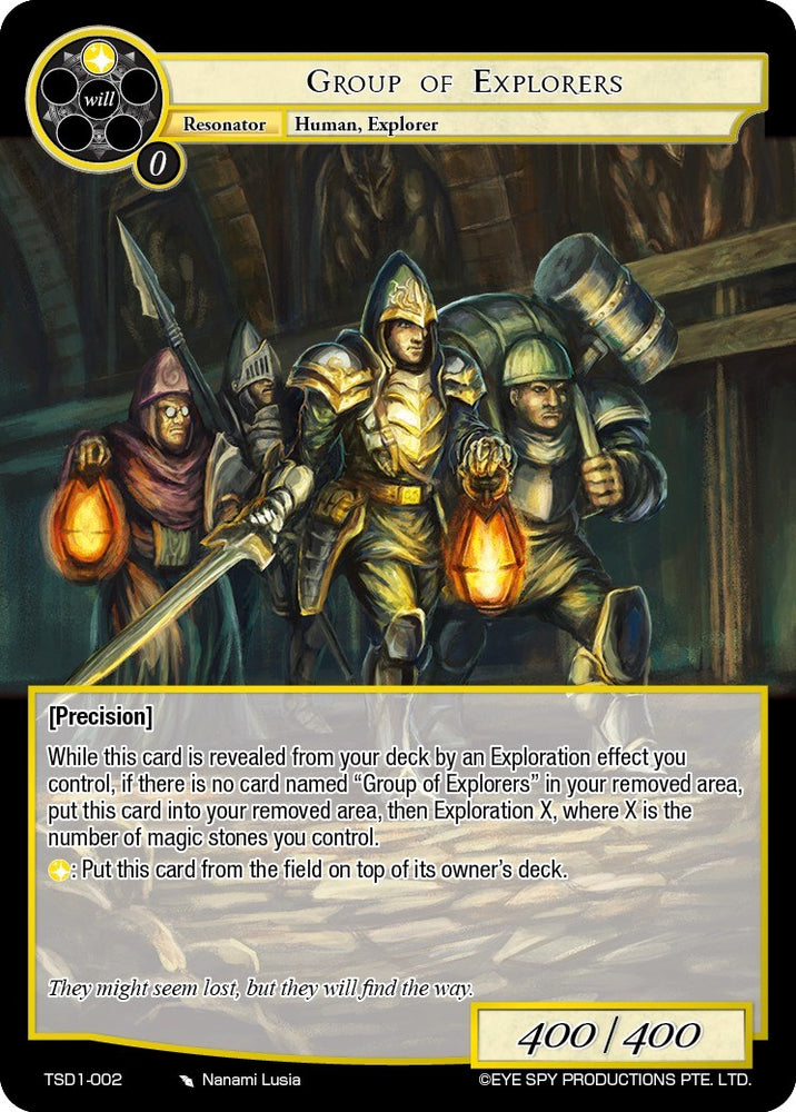 Group of Explorers (TSD1-002) [Trinity Cluster Starter Decks]