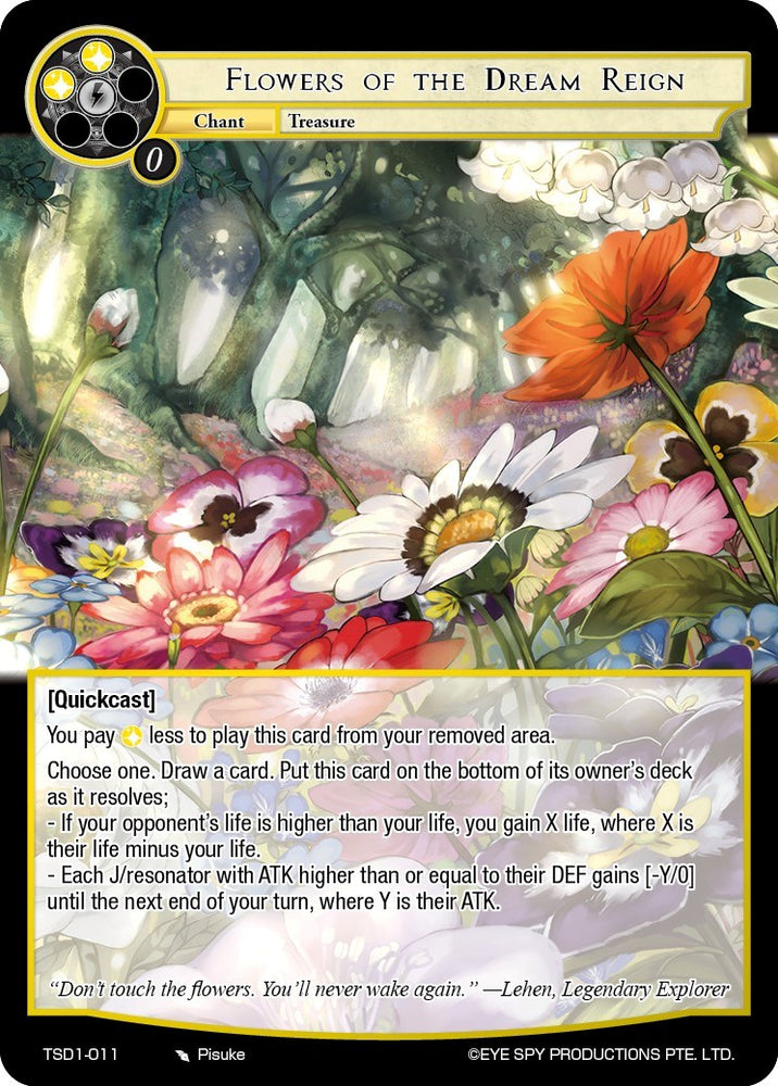 Flowers of the Dream Reign (TSD1-011) [Trinity Cluster Starter Decks]