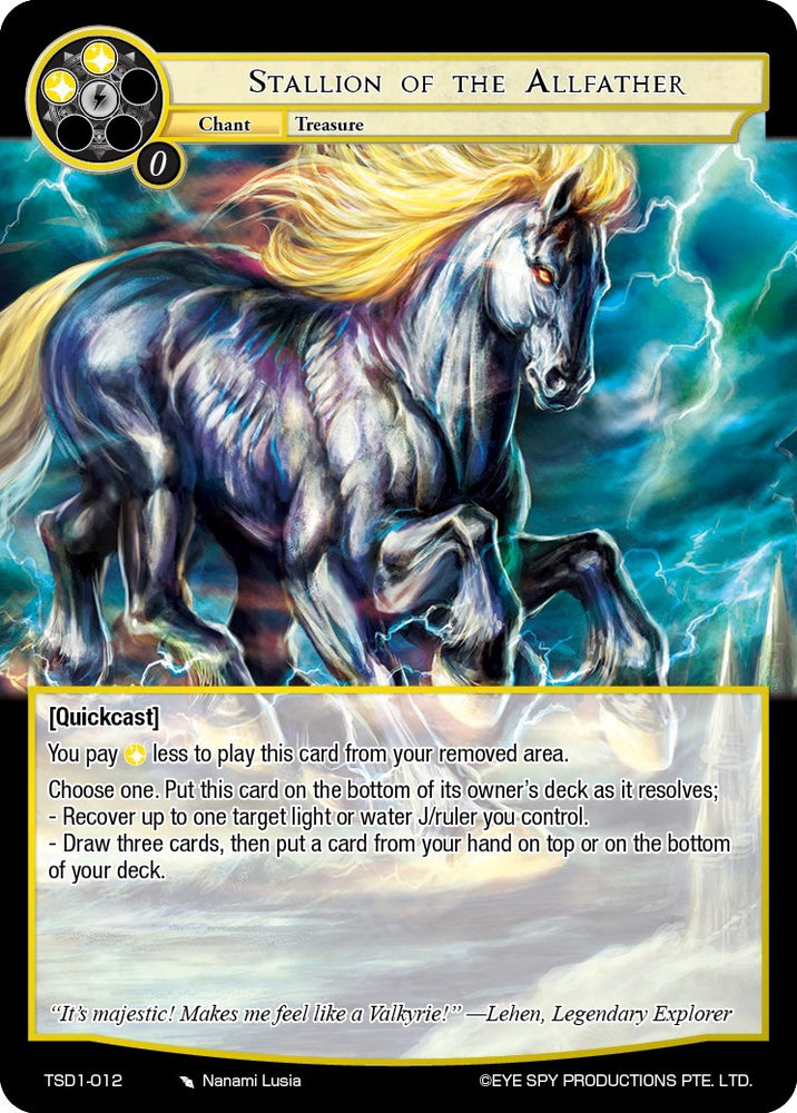 Stallion of the Allfather (TSD1-012) [Trinity Cluster Starter Decks]