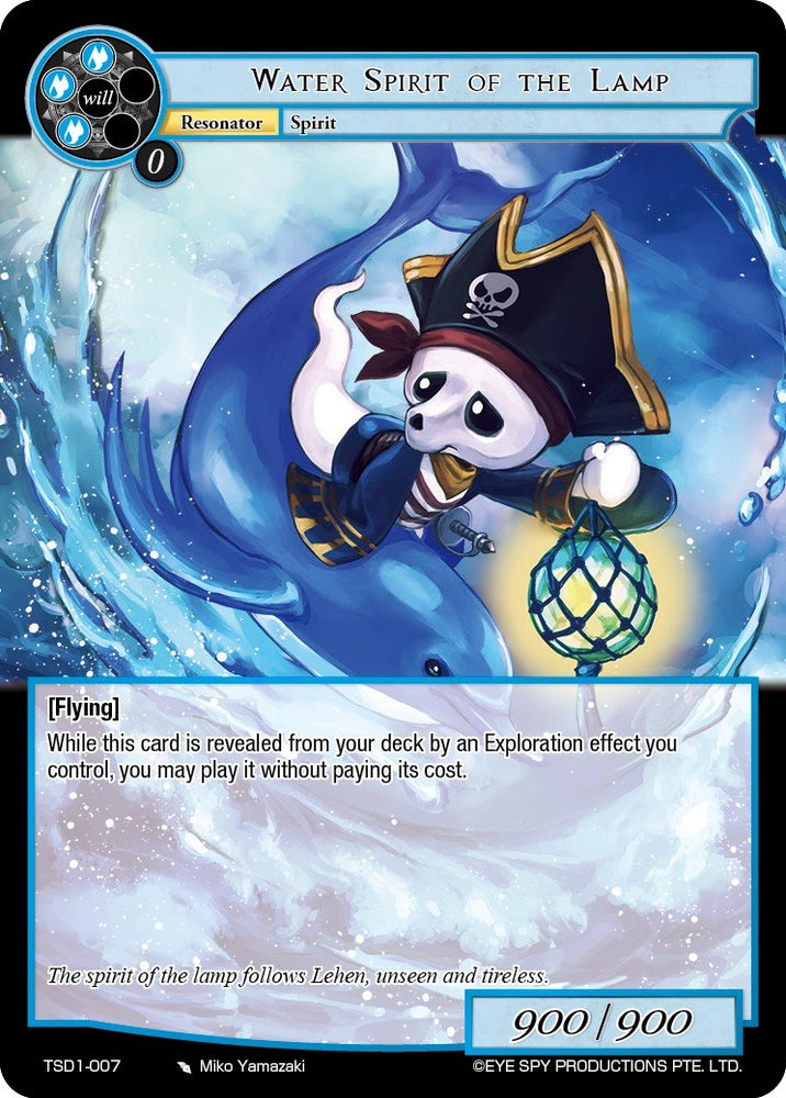 Water Spirit of the Lamp (TSD1-007) [Trinity Cluster Starter Decks]