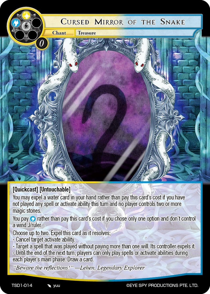 Cursed Mirror of the Snake (TSD1-014) [Trinity Cluster Starter Decks]