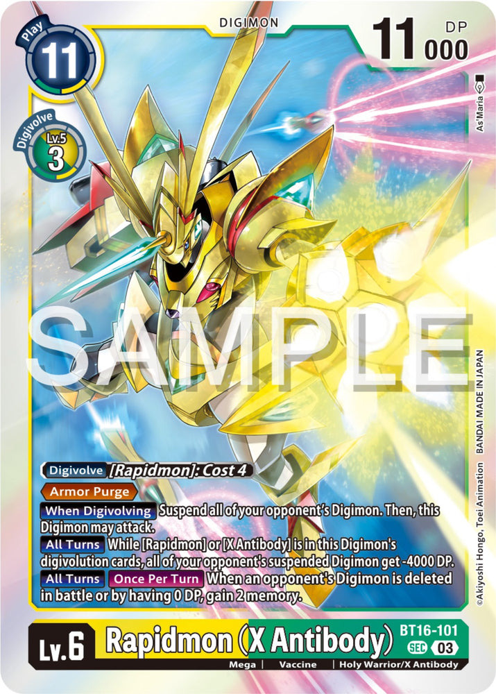 Rapidmon [BT16-101] (X Antibody) [Beginning Observer]