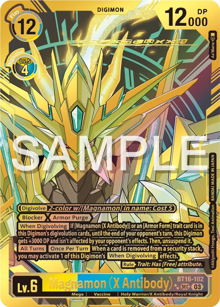 Magnamon [BT16-102] (X Antibody) (Textured) [Beginning Observer]