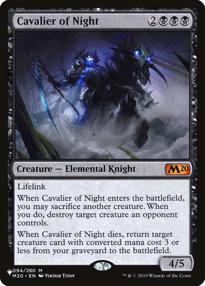 Cavalier of Night [The List] (LM20 94)