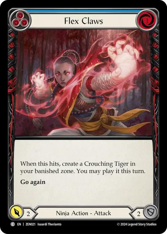 Flex Claws (Blue) [ZEN021] (Blitz Deck: Part the Mistveil - Zen)