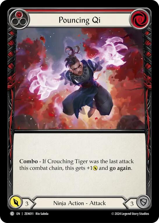 Pouncing Qi (Red) [ZEN011] (Blitz Deck: Part the Mistveil - Zen)
