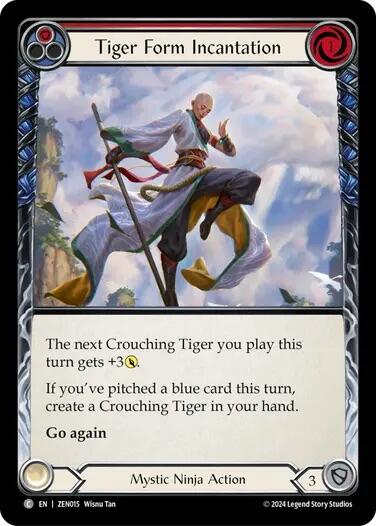 Tiger Form Incantation (Red) [ZEN015] (Part the Mistveil)