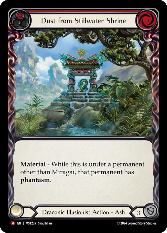 Dust from Stillwater Shrine Cost [MST235] (Part the Mistveil)  Rainbow Foil