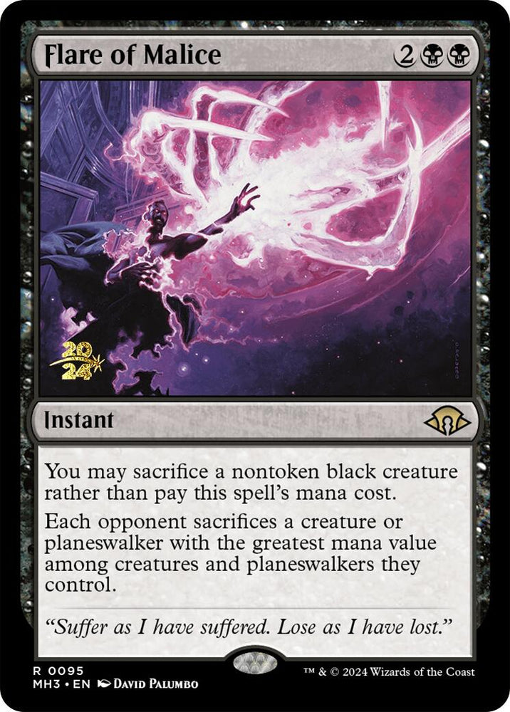 Flare of Malice [Modern Horizons 3 Prerelese Promos]