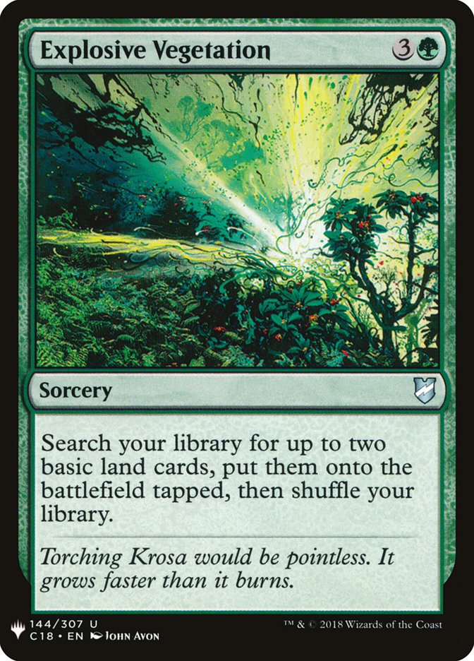 Explosive Vegetation [Mystery Booster] (MB1 1203)