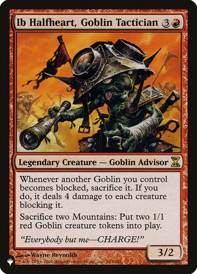 Ib Halfheart, Goblin Tactician [The List] (LTSP 163)